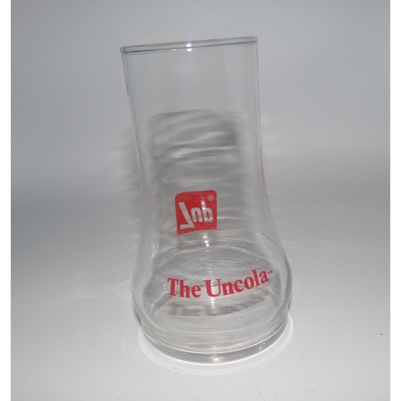 70s 7UP Glass THE UNCOLA Collectible Upside Down Drinking Glass Vintage 1970s - Picture 4 of 15